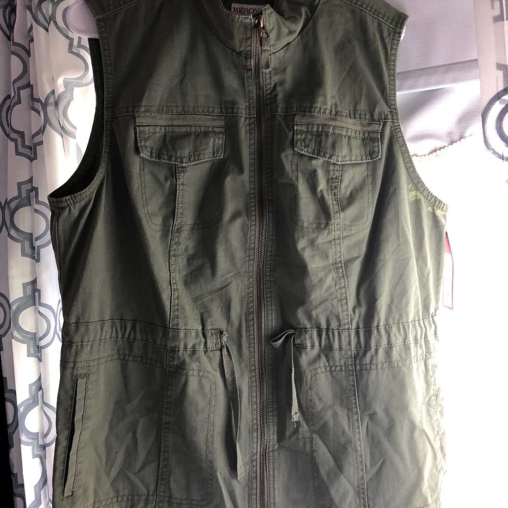 NWT Merona Green Vest